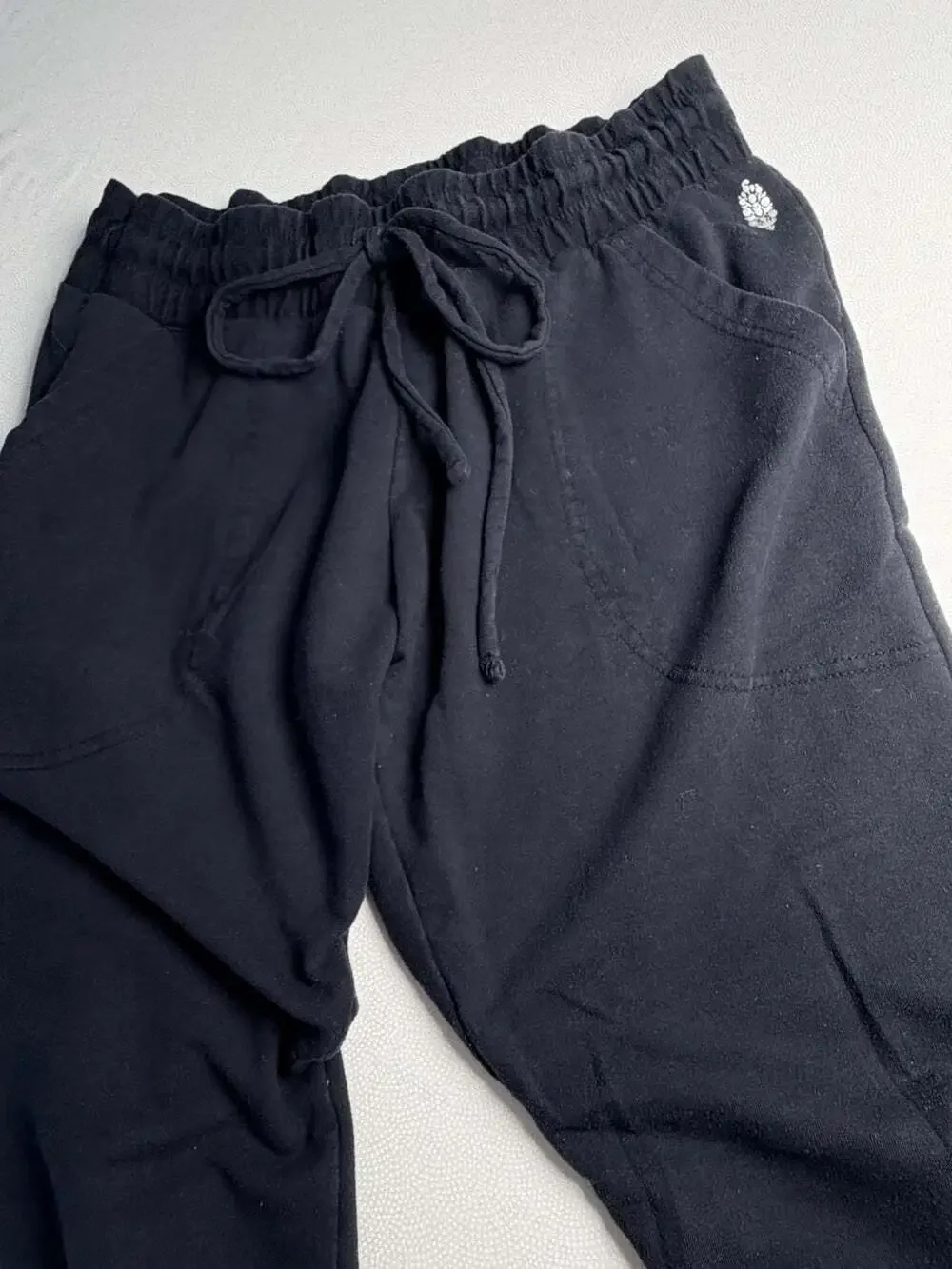 Free People Movement Black Jogger Sweatpants Women’s Medium Drawstring Lounge